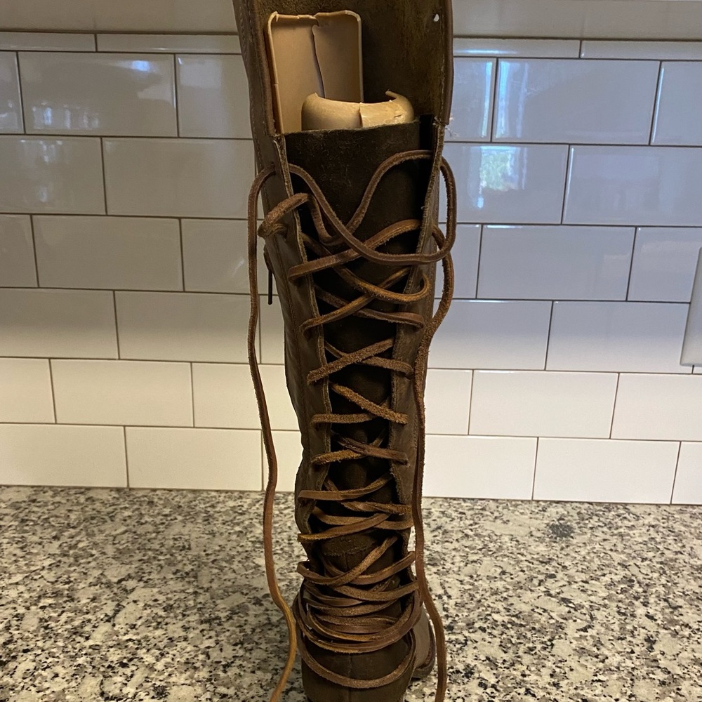 **SOLD**Freebird leather coal boots lace up - Picture 5 of 12